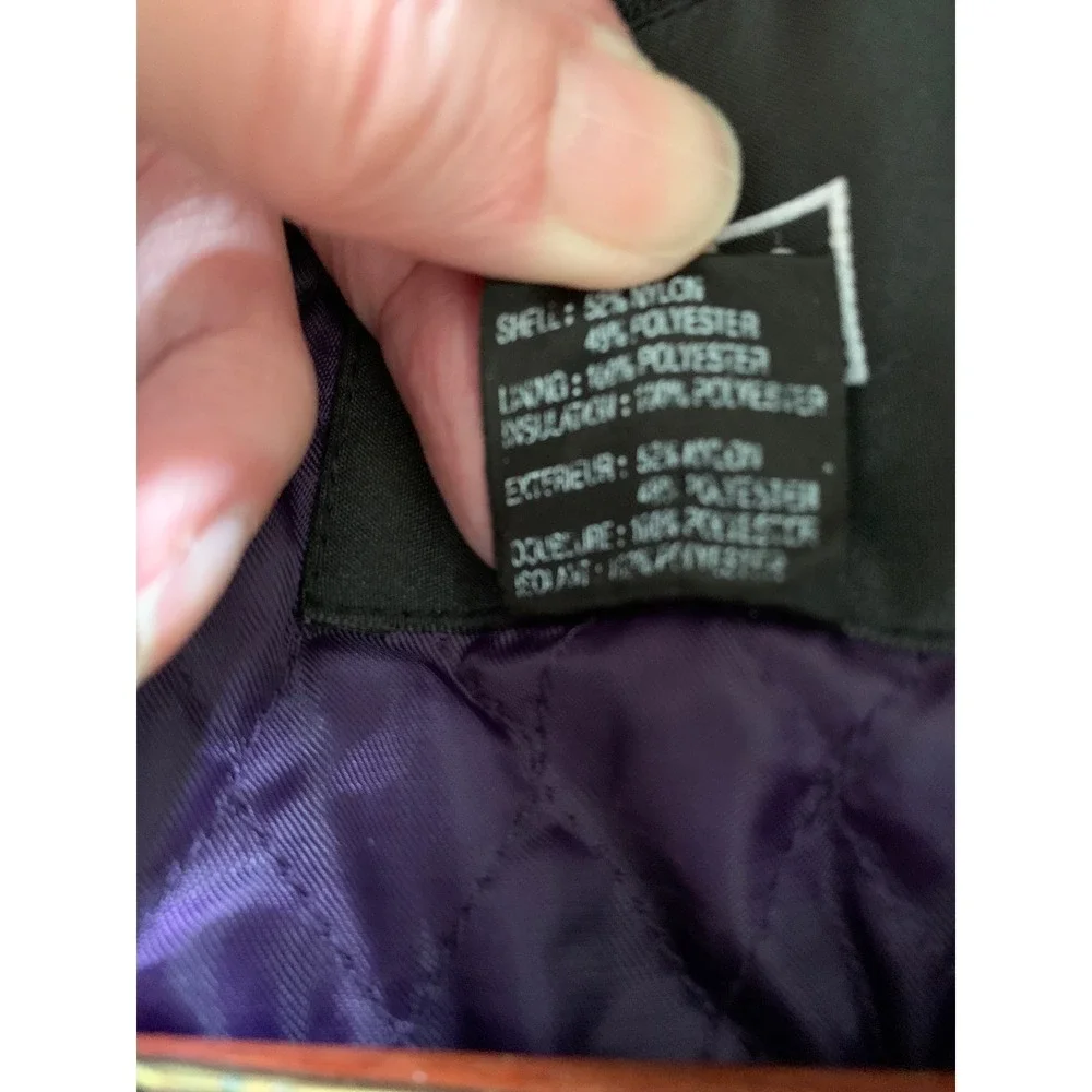 NILS Purple Hooded Ski Jacket Women's Size 12 Winter Coat Warm Puffer‎ Outerwear